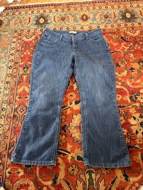 Lee Women's Blue Flared Wide-Leg Jeans